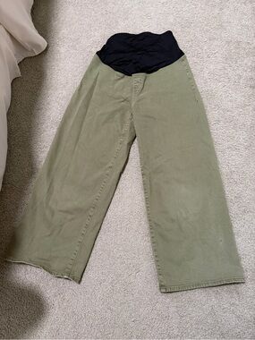 Isabel Maternity Pants, Olive Green - Size 4